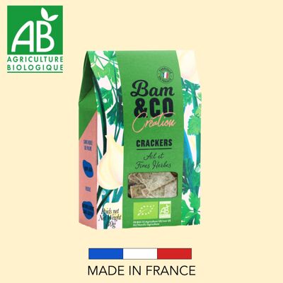 CRACKERS BIO - Ail et Fines Herbes Bio