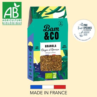 GRANOLA APÉRITIF BIO - Origan et Romarin