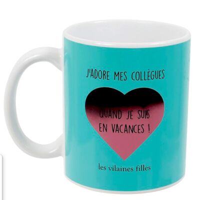 Ideal gift: Heat-reactive mug "I love my colleagues...especially when I'm on vacation"