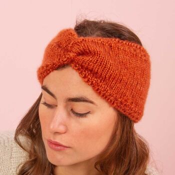 Fast Knit Head-band Musa noisette 3