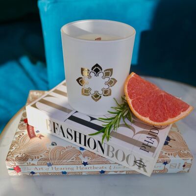 Natural Soy Wax Candle - Grapefruit & Rosemary