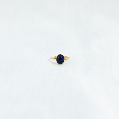 Gaia Lapis Lazuli Gold Plated Ring