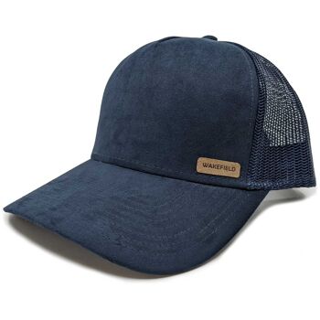 Casquette Trucker Daim - Bleu 1