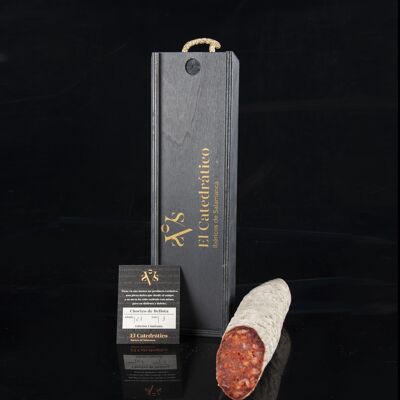 Acorn-fed Iberico Chorizo 100% (In a wooden box) - Pieces between 0.350 kg and 0.450 kg approx.