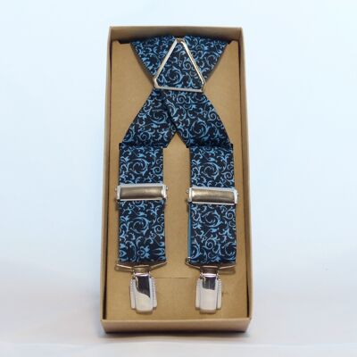 Cinturino elastico barocco blu