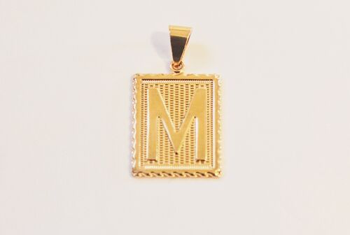 GOLDEN  L E T T E R S CHAIN - LetterGolden "M"