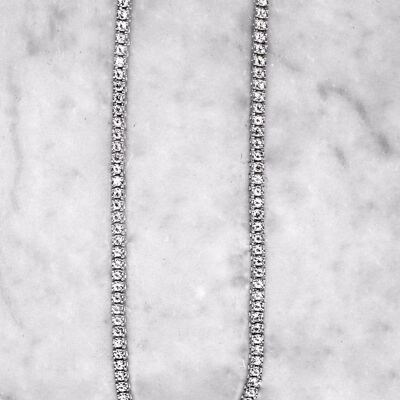 Silver Tennis Chain - 20 inch