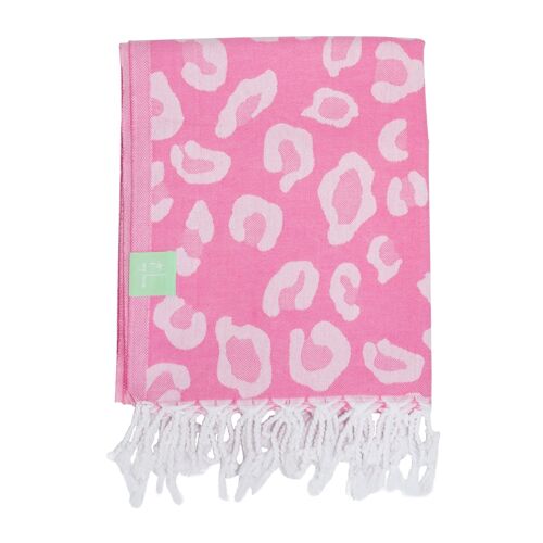 Rose Leopard hammam towel
