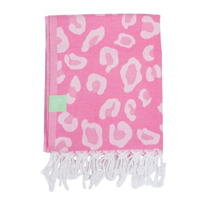 Rose Leopard hammam towel