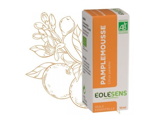 Huile essentielle de pamplemousse 10 ml fine, eco certifiable et pure