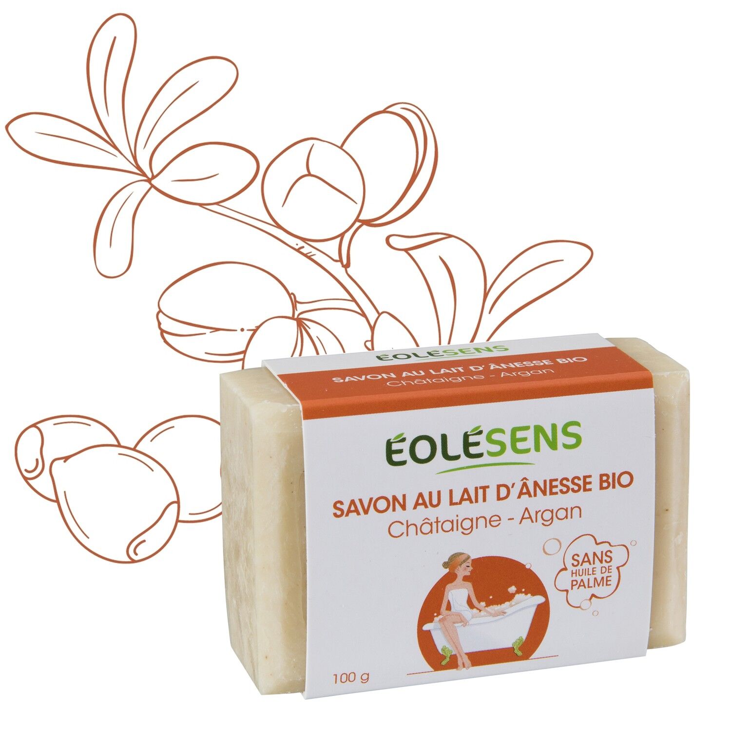 Chestnut donkey milk soap