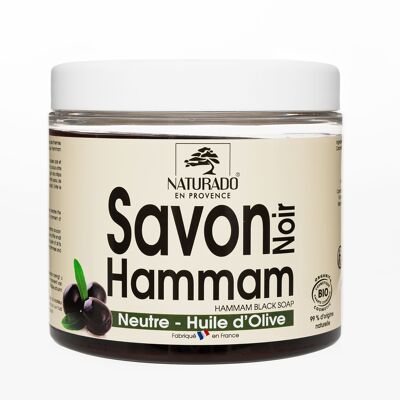 Schwarze Hamam-Seife extra rein 600 g Bio Ecocert