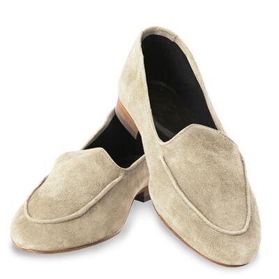 Mocassins cuir sable