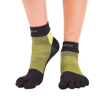 Chaussettes TOETOE® Outdoor Unisexe Liner Trainer Toe - Vert 3