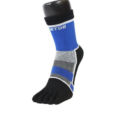 Calzini TOETOE® Sport Cycle Ankle Toe - Nero e Blu