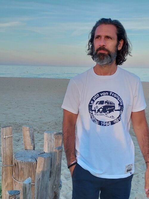 T-shirt Le ptit van à la plage homme