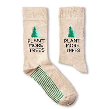 Chaussettes unisexe Plant More Trees 1