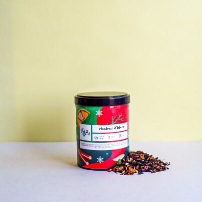 Organic winter heat / Indian black tea, orange, cinnamon, cardamom - 100g tin