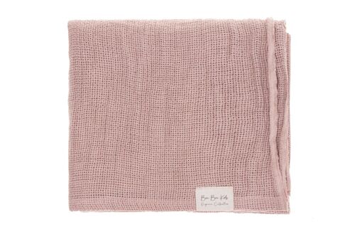 Linen blanket calma powder pink