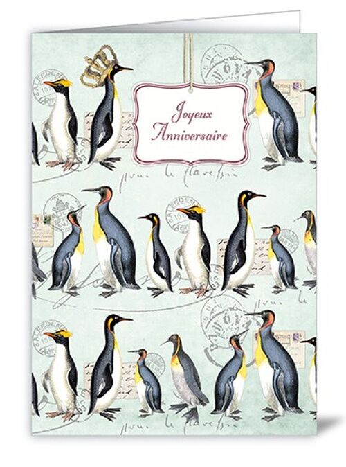 Joyeux Anniversaire - Pingouins  (SKU: 6727FR)