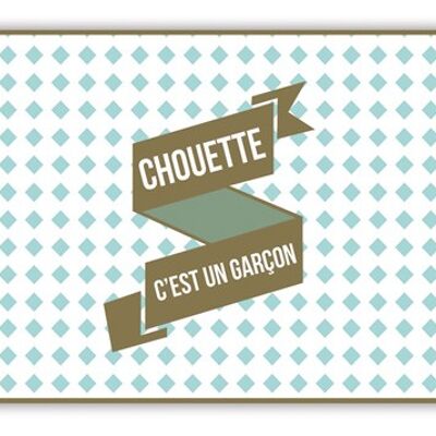 Chouette, c'est un garçon (SKU: ET0926FR)