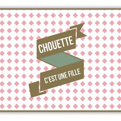 Chouette, c'est une fille (SKU: ET0927FR)