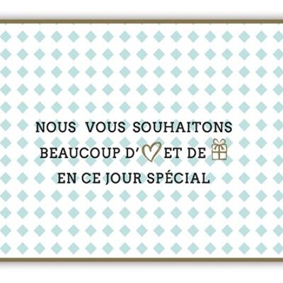 Nous vous souhaitons beaucoup d' ♥ et... (SKU: ET0934FR)