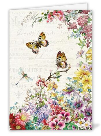 Fleurs et papillons (o.T.) (SKU: GB275)