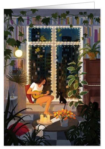 Donna che suona la chitarra (SKU: 1940)