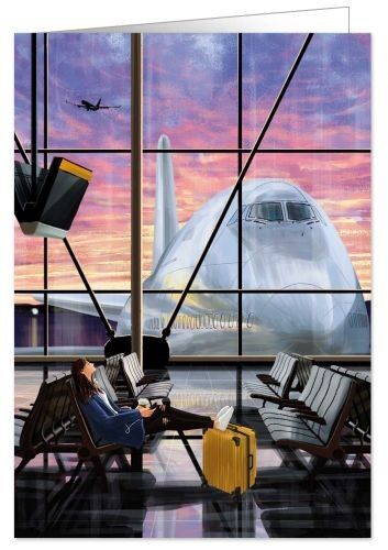 Donna in aeroporto (SKU: 1951)