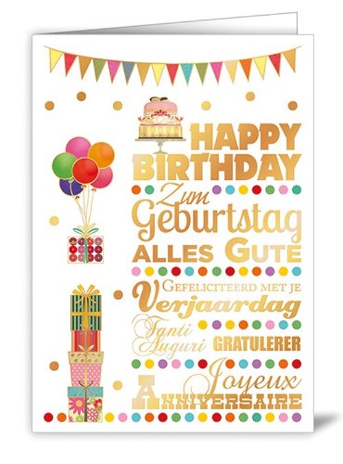 Happy Birthday Zum Geburtstag Alles Gute (SKU: 3438)