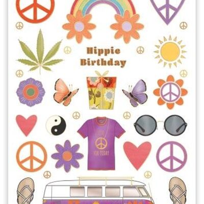 Cumpleaños Hippie (SKU: 3545)