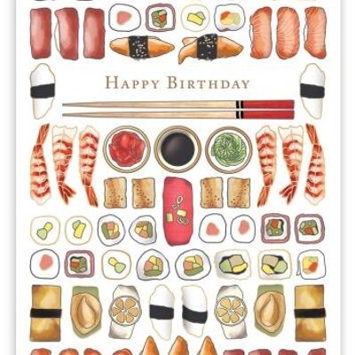 Joyeux anniversaire (Sushi) (SKU: 3569)
