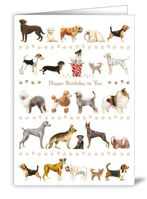 Dogs - Happy Birthday (SKU: 3975)
