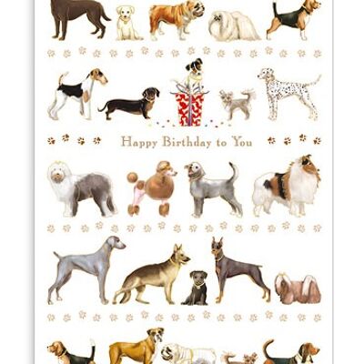 Dogs - Happy Birthday (SKU: 3975)