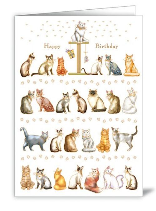 Cats - Happy Birthday (SKU: 3977)