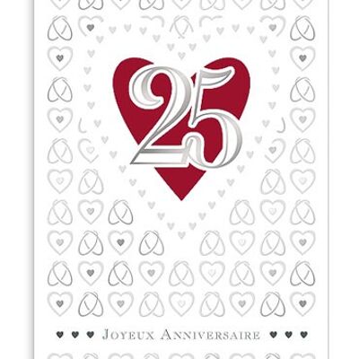 Anniversaire - Noces d'argent (SKU: 3234FR)