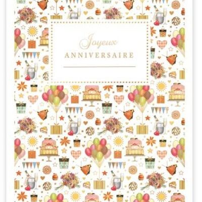 Joyeux aniversario (SKU: 3465FR)