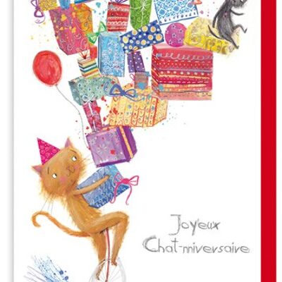 Joyeux Chat nniversaire (SKU: 7300FR)