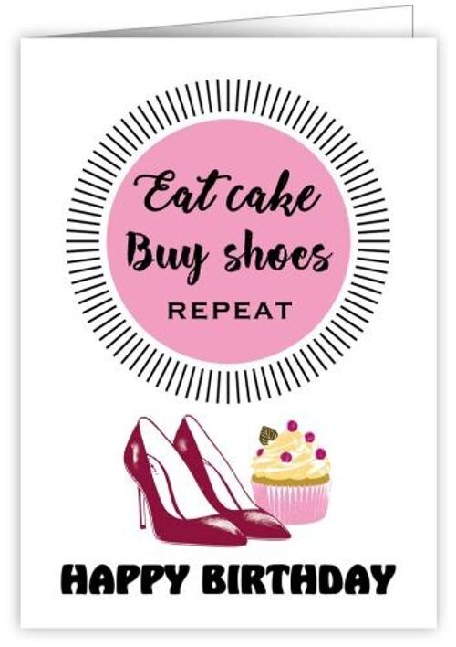 Eat cake buy shoes (SKU: 0723)