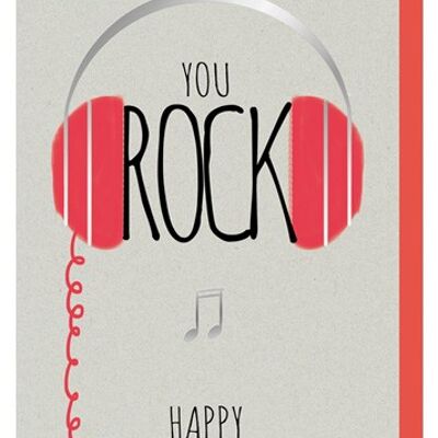 You rock - Happy Birthday (SKU: 7830)