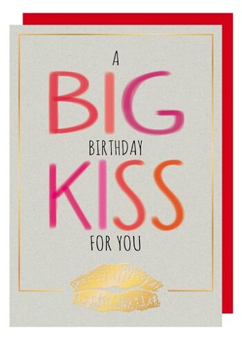 Un GROS BAISER d'anniversaire pour toi (SKU: 7857)