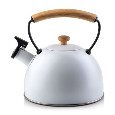 VINTAGE WOOD Kettle 2.5L White