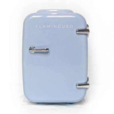 Tragbarer Kühlschrank, 4 l, für Kosmetika, Heiß- und Kaltfunktion, blaue Farbe
