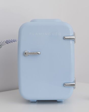 Réfrigérateur portatif 4L pour cosmétiques avec fonction chaude et froide, couleur bleue 2