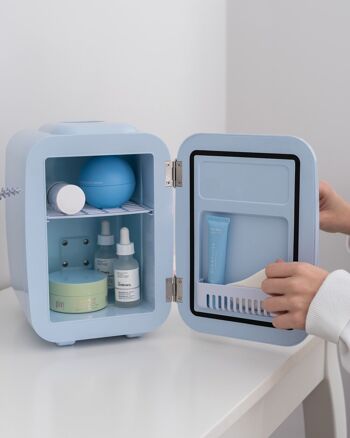Réfrigérateur Réfrigérateur Portable 4L Pour Cosmétiques Couleur Bleu 7