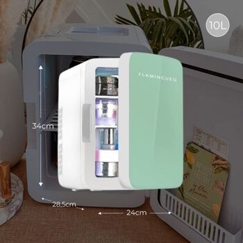 Réfrigérateur Réfrigérateur Portable 10L Pour Cosmétiques Couleur Vert 6