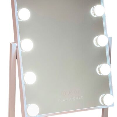 Petit miroir de maquillage Hollywood Vanity Light 12 ampoules