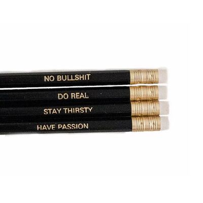 Pencil Set "No Bullshit" [4 pc.]
