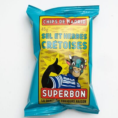 SUPERBON Patatine Alle Erbe Cretesi 45g